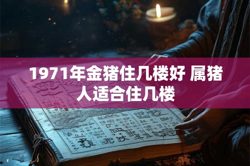 1971年金猪住几楼好 属猪人适合住几楼