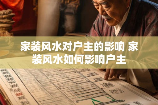 家装风水对户主的影响 家装风水如何影响户主