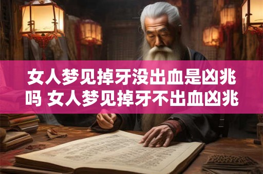 女人梦见掉牙没出血是凶兆吗 女人梦见掉牙不出血凶兆吗
