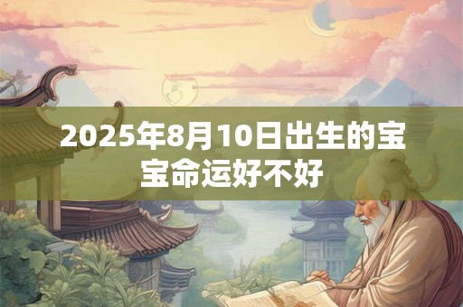 2025年8月10日出生的宝宝命运好不好