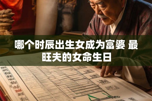 哪个时辰出生女成为富婆 最旺夫的女命生日