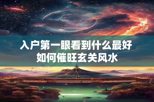 入户第一眼看到什么最好 如何催旺玄关风水