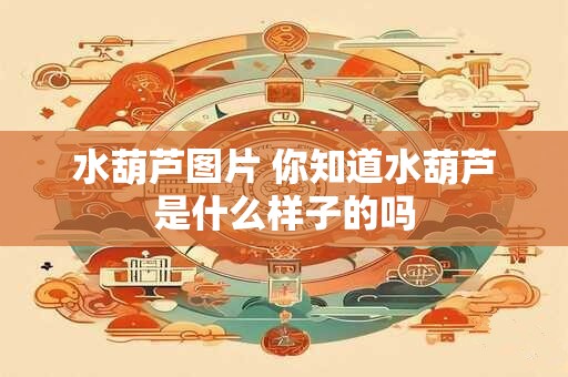 水葫芦图片 你知道水葫芦是什么样子的吗