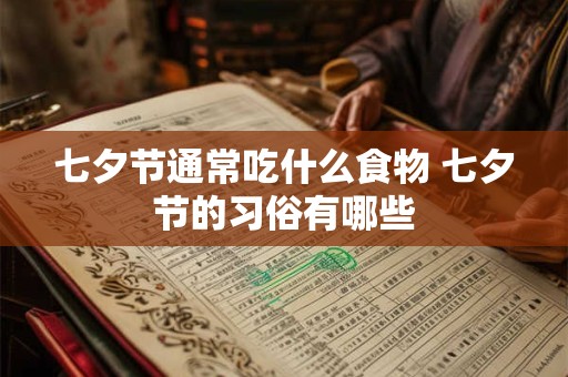 七夕节通常吃什么食物 七夕节的习俗有哪些