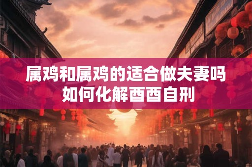属鸡和属鸡的适合做夫妻吗 如何化解酉酉自刑