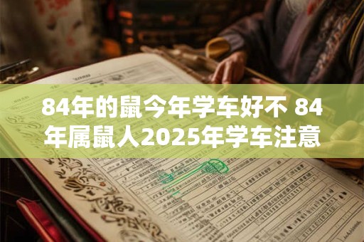 84年的鼠今年学车好不 84年属鼠人2026年学车注意事项