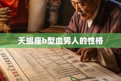 天蝎座b型血男人的性格