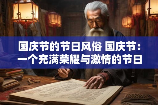 国庆节的节日风俗 国庆节：一个充满荣耀与激情的节日风俗