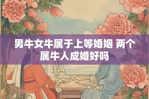 男牛女牛属于上等婚姻 两个属牛人成婚好吗