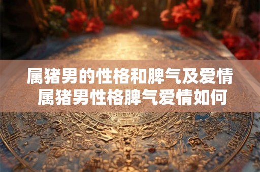 属猪男的性格和脾气及爱情 属猪男性格脾气爱情如何