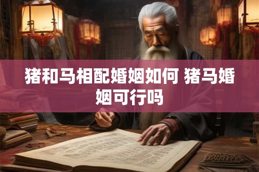 猪和马相配婚姻如何 猪马婚姻可行吗