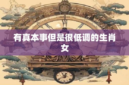 有真本事但是很低调的生肖女