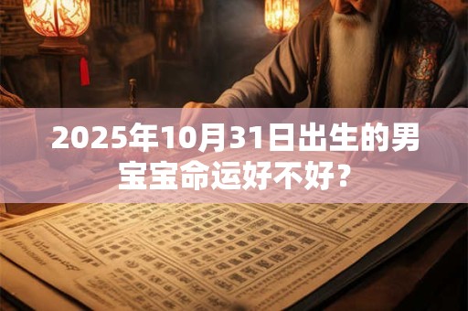 2025年10月31日出生的男宝宝命运好不好？