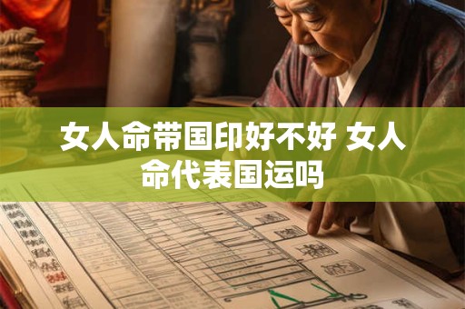 女人命带国印好不好 女人命代表国运吗