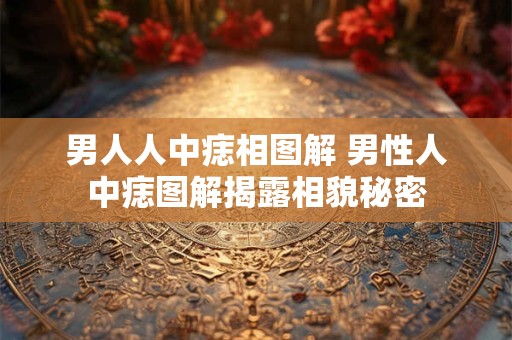 男人人中痣相图解 男性人中痣图解揭露相貌秘密