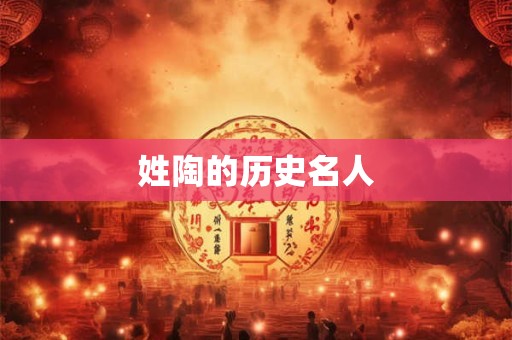 姓陶的历史名人