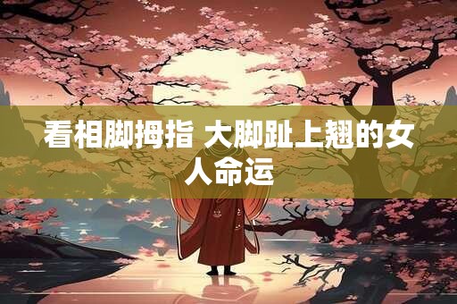 看相脚拇指 大脚趾上翘的女人命运