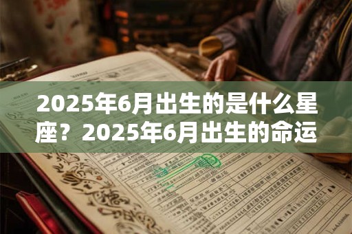 2025年6月出生的是什么星座？2025年6月出生的命运怎么样