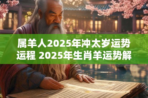 属羊人2026年冲太岁运势运程 2026年生肖羊运势解析 属羊人2026年冲太岁运势运程 2026年生肖羊运势解析