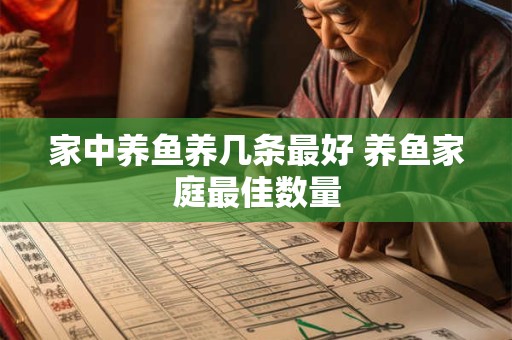 家中养鱼养几条最好 养鱼家庭最佳数量