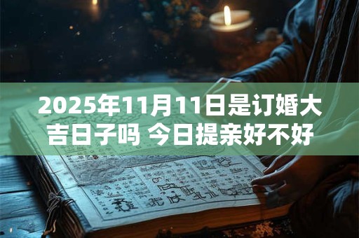 2025年11月11日是订婚大吉日子吗 今日提亲好不好