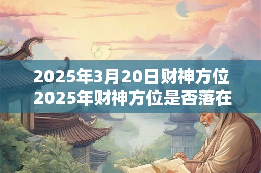 2025年3月20日财神方位 2025年财神方位是否落在3月20日