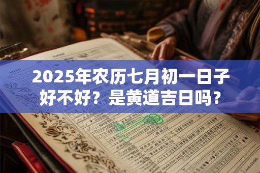 2025年农历七月初一日子好不好？是黄道吉日吗？
