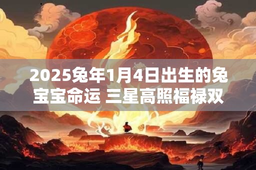 2025兔年1月4日出生的兔宝宝命运 三星高照福禄双全