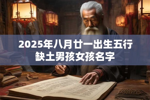 2025年八月廿一出生五行缺土男孩女孩名字