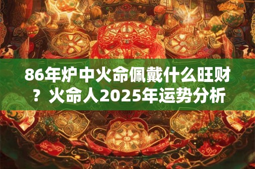 86年炉中火命佩戴什么旺财？火命人2025年运势分析