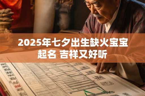 2025年七夕出生缺火宝宝起名 吉祥又好听