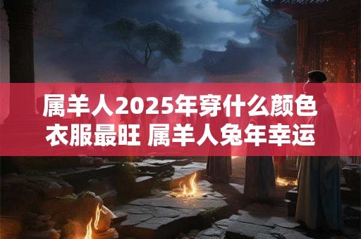 属羊人2025年穿什么颜色衣服最旺 属羊人兔年幸运色是什么