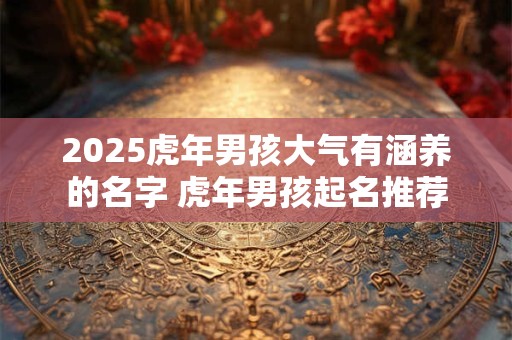 2025虎年男孩大气有涵养的名字 虎年男孩起名推荐