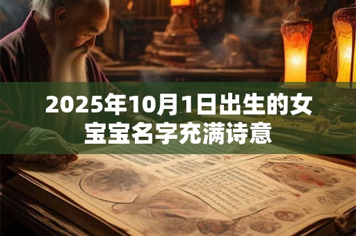 2025年10月1日出生的女宝宝名字充满诗意