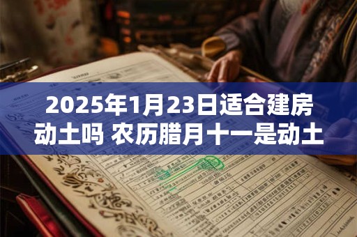 2025年1月23日适合建房动土吗 农历腊月十一是动土吉日吗