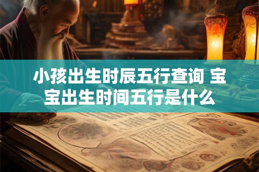 小孩出生时辰五行查询 宝宝出生时间五行是什么