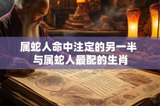 属蛇人命中注定的另一半 与属蛇人最配的生肖