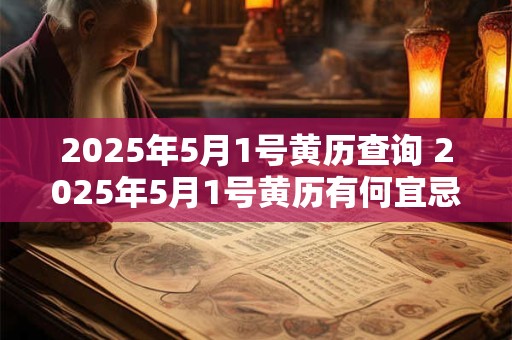 2025年5月1号黄历查询 2025年5月1号黄历有何宜忌