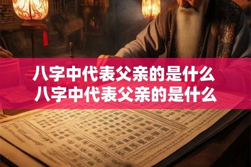 八字中代表父亲的是什么 八字中代表父亲的是什么