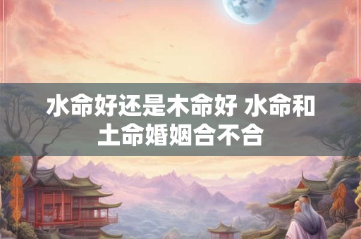 水命好还是木命好 水命和土命婚姻合不合