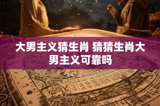 大男主义猜生肖 猜猜生肖大男主义可靠吗