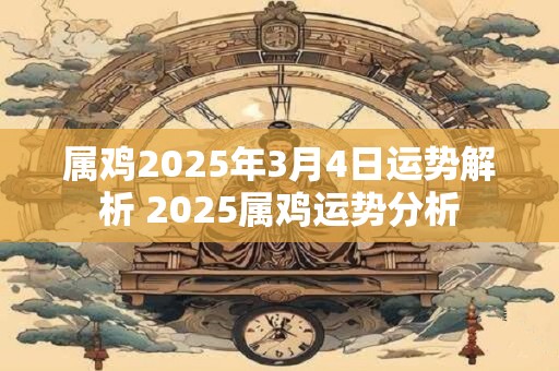 属鸡2025年3月4日运势解析 2025属鸡运势分析