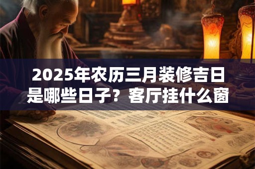 2025年农历三月装修吉日是哪些日子？客厅挂什么窗帘聚财