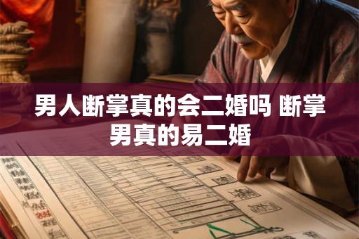 男人断掌真的会二婚吗 断掌男真的易二婚