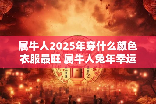 属牛人2026年穿什么颜色衣服最旺 属牛人兔年幸运色是什么