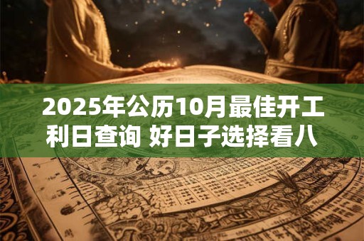 2025年公历10月最佳开工利日查询 好日子选择看八字