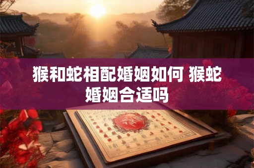 猴和蛇相配婚姻如何 猴蛇婚姻合适吗