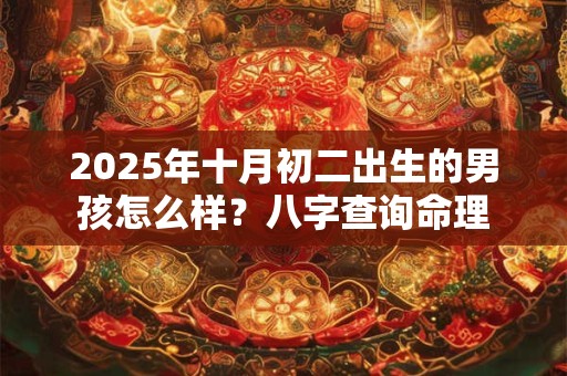 2025年十月初二出生的男孩怎么样？八字查询命理