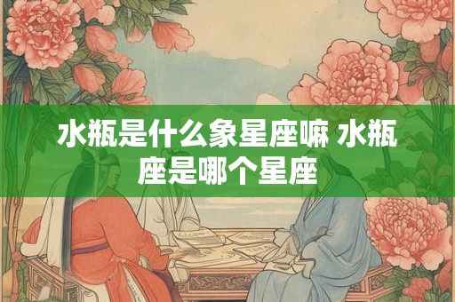 水瓶是什么象星座嘛 水瓶座是哪个星座