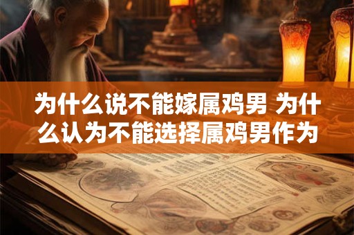 为什么说不能嫁属鸡男 为什么认为不能选择属鸡男作为婚姻对象